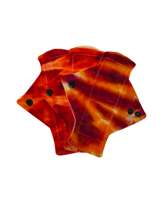 Tie Dyed Bamboo Pantyliners x3