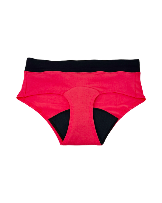 “Game Changer" Period Underwear - Mid-Rise -Hot Pink