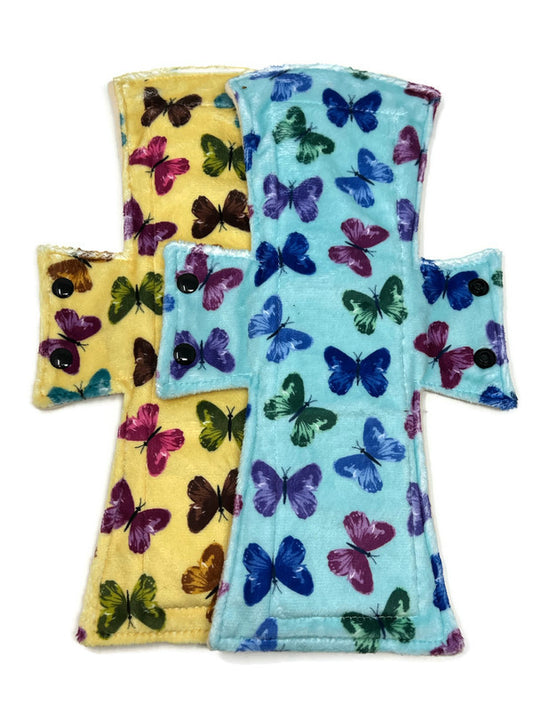 Flutterfly Minky Night/Postpartum Pad Set - Tree Hugger Cloth Pads