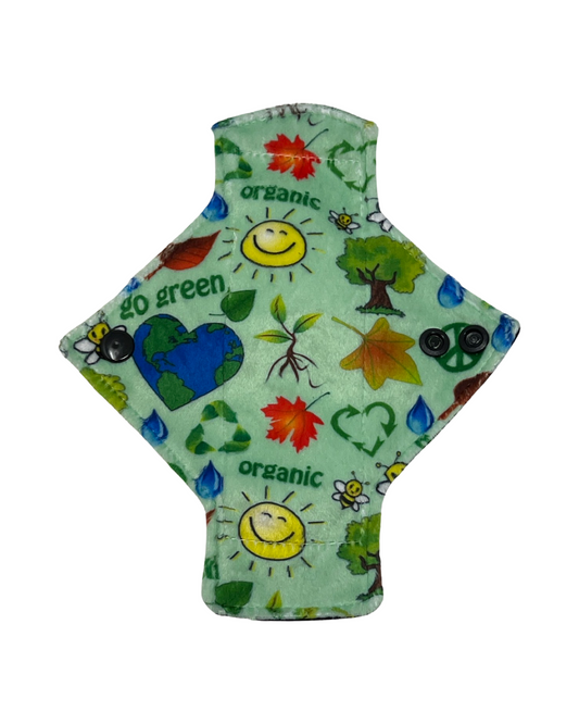 Stash Dash Event 2023 - Backed with Softshell Fleece Go Green Limited Edition Minky Single Pantyliner - Tree Hugger Cloth Pads