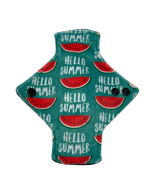 Stash Dash Event 2023 - Backed with Softshell Fleece Hello Summer Limited Edition Minky Single Pantyliner - Tree Hugger Cloth Pads