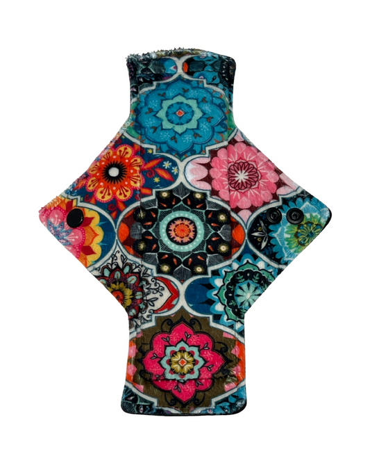 Stash Dash Event 2023 - Backed with Softshell Fleece Tilework Limited Edition Minky Single Light Flow Day Pad - Tree Hugger Cloth Pads
