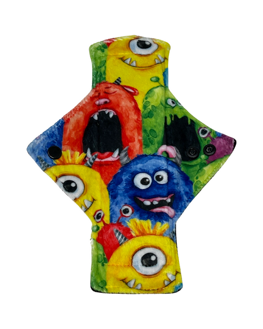 Stash Dash Event 2023 - Backed with Softshell Fleece Monsters Limited Edition Minky Single Light Flow Day Pad - Tree Hugger Cloth Pads