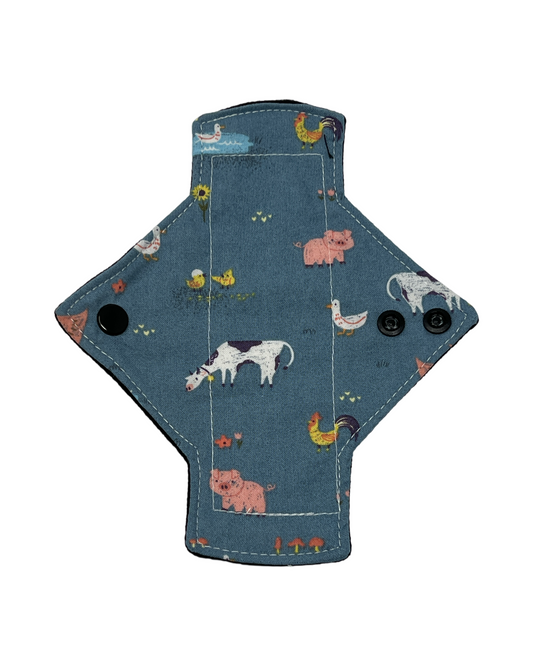 Stash Dash Event 2023 - Backed with Softshell Fleece Farm Friends Limited Edition Cotton Single Pantyliner - Tree Hugger Cloth Pads