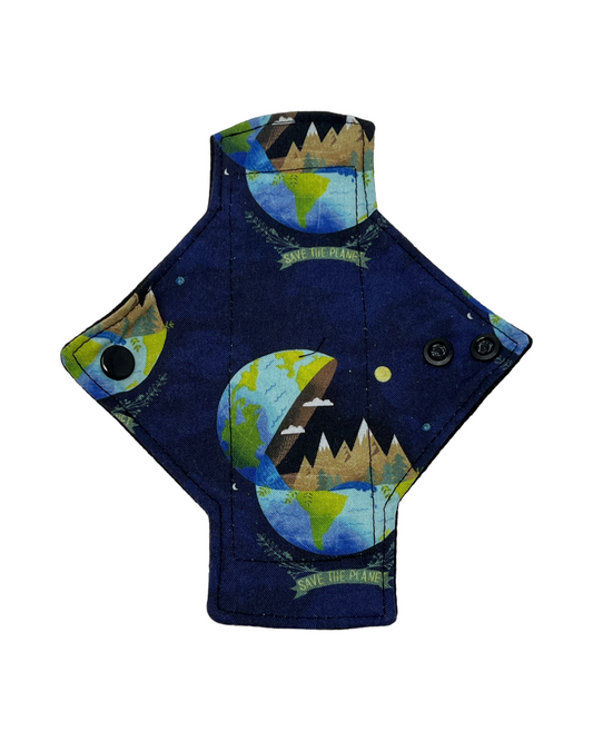 Stash Dash Event 2023 - Backed with Softshell Fleece Earth Limited Edition Cotton Single Pantyliner - Tree Hugger Cloth Pads