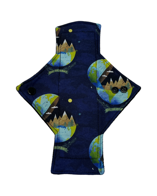 Stash Dash Event 2023 - Backed with Softshell Fleece Earth Limited Edition Cotton Single Light Flow Day Pad - Tree Hugger Cloth Pads