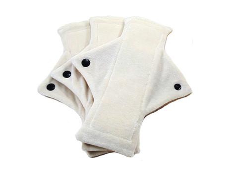 Natural Un-Dyed Organic Bamboo Heavy Flow Day Pads -One Dozen - Tree Hugger Cloth Pads