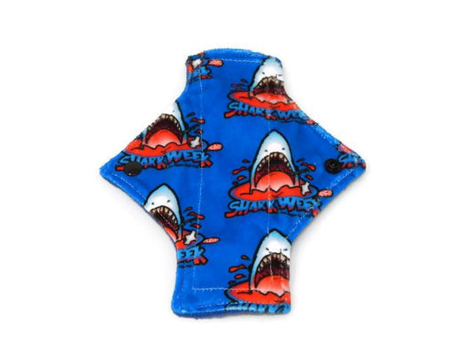Exclusive Shark Week Minky Single Pantyliner - Tree Hugger Cloth Pads