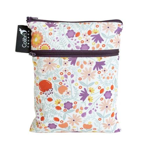 Purse Wetbags - Colibri Wild Flowers Dual Pocket Purse Sized Wet Bag