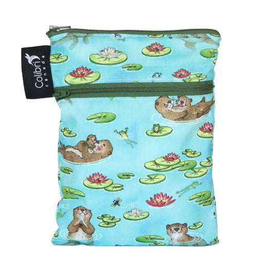Colibri Otters Dual Pocket Purse Sized Wet Bag