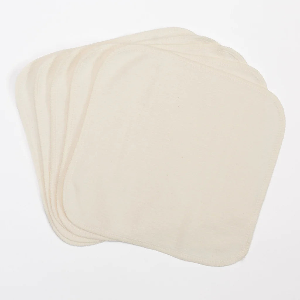 Bamboo/Organic Cotton Fleece Washcloths/Wipes – 5 pack - Tree Hugger Cloth Pads