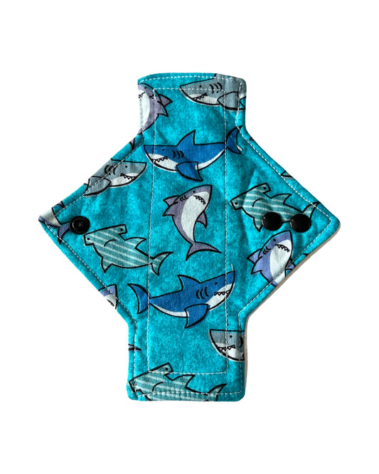 Toothy Sharks Limited Edition Cotton Single Pantyliner