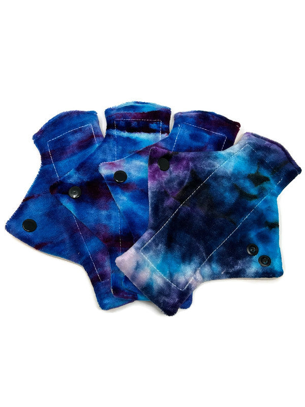 Tie Dyed Bamboo Pantyliners x4