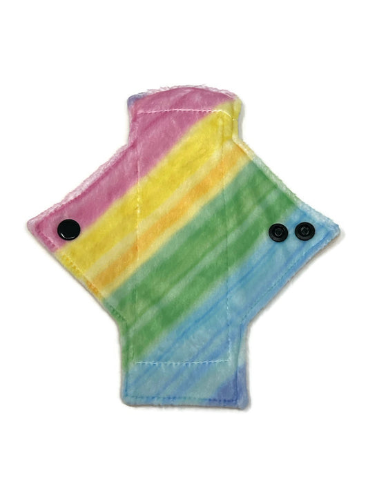 Pastel Rainbow Stripe Single Minky Pantyliner
