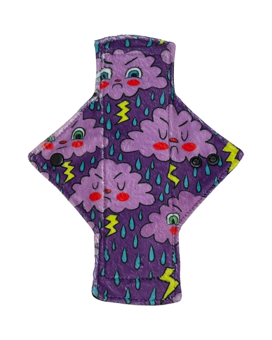 Stash Dash Event 2023 - Backed with Softshell Fleece Stormy Limited Edition Minky Single Heavy Flow Day Pad - Tree Hugger Cloth Pads