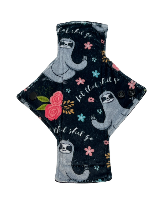 Stash Dash Event 2023 - Backed with Softshell Fleece Let it Go Limited Edition Minky Single Light Flow Day Pad - Tree Hugger Cloth Pads