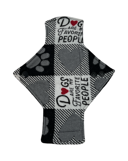 Stash Dash Event 2023 - Backed with Softshell Fleece I Love Dogs Limited Edition Cotton Single Light Flow Day Pad - Tree Hugger Cloth Pads