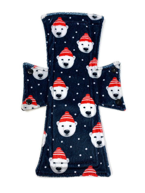 2023 Polar Bears Limited Edition Minky Single Night/Postpartum Pad
