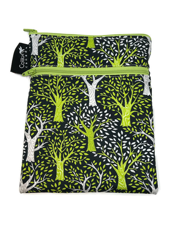 Colibri Forest Trees Exclusive Dual Pocket Purse Sized Wet Bag