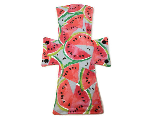 Stash Dash Event 2022 - Backed with Wind Pro® Fleece Watermelon Limited Edition Cotton Single Night/Postpartum Pad - Tree Hugger Cloth Pads