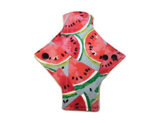 Stash Dash Event 2022 - Backed with Wind Pro® Fleece Watermelon Limited Edition Cotton Single Pantyliner - Tree Hugger Cloth Pads