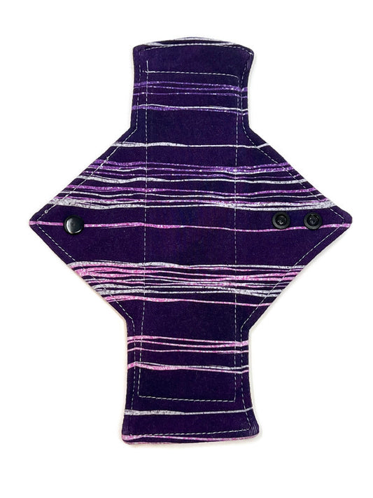 Purple Glitter Stripes Jersey Limited Edition Single Heavy Flow Day Pad
