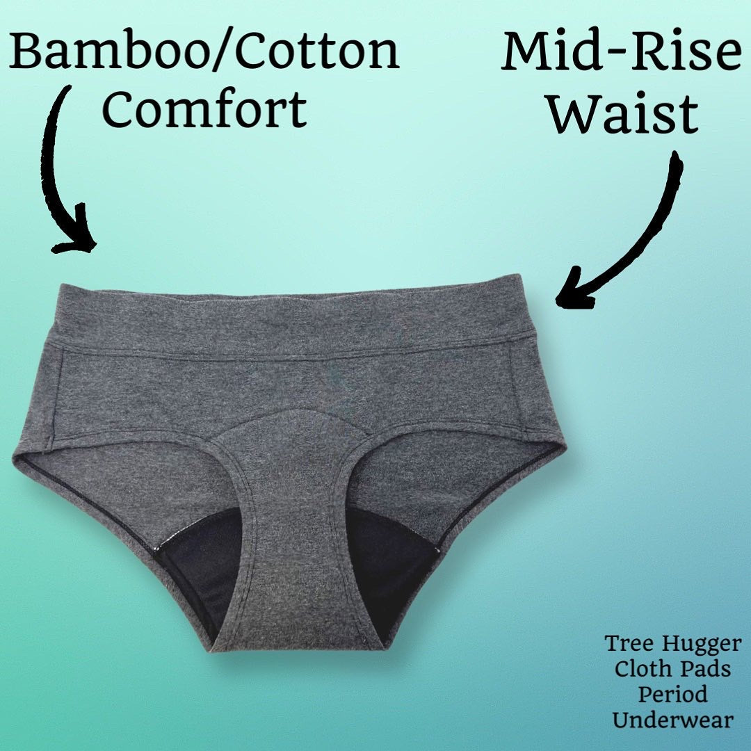 "Game Changer" Period Underwear - Mid-Rise -Plum