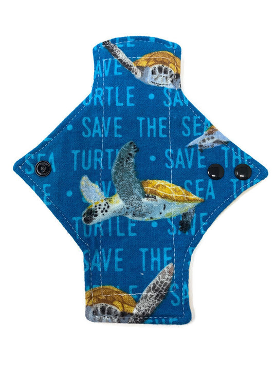 Flannel Sea Turtle Cotton Single Pantyliner