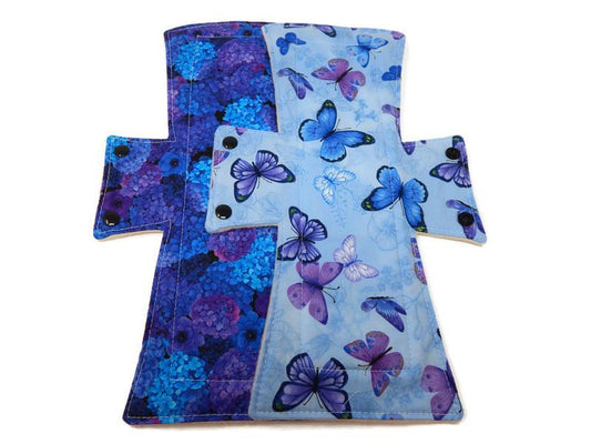 Night/Postpartum Pads - Spring Violet Cotton Night/Postpartum Pad Set (2)