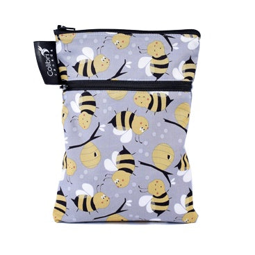 Colibri Bumble Bee Dual Pocket Purse Sized Wet Bag - Tree Hugger Cloth Pads