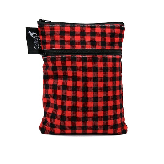 Colibri Plaid Dual Pocket Purse Sized Wet Bag - Tree Hugger Cloth Pads