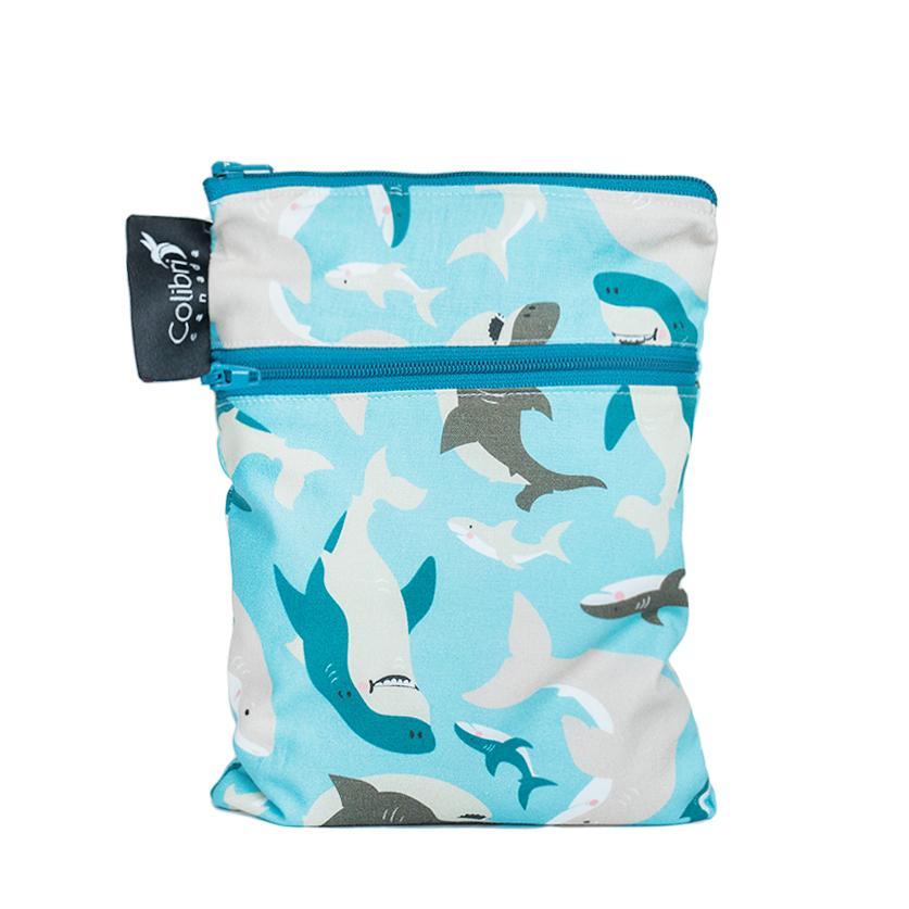 Colibri Shark Dual Pocket Purse Sized Wet Bag - Tree Hugger Cloth Pads