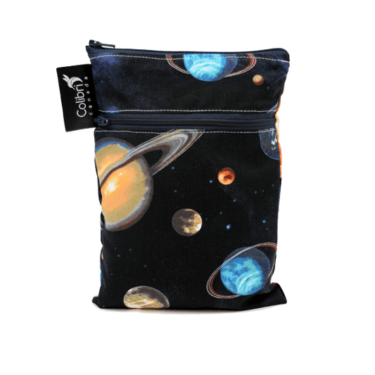 Colibri Space Dual Pocket Purse Sized Wet Bag - Tree Hugger Cloth Pads
